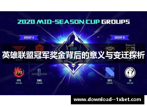 英雄联盟冠军奖金背后的意义与变迁探析 英雄联盟冠军奖金背后的意义与变迁探析