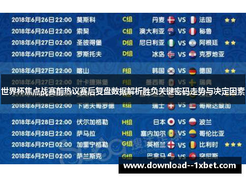 世界杯焦点战赛前热议赛后复盘数据解析胜负关键密码走势与决定因素