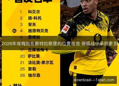 2026年埃梅加在斯特拉斯堡的位置改造 保级战中承担更多